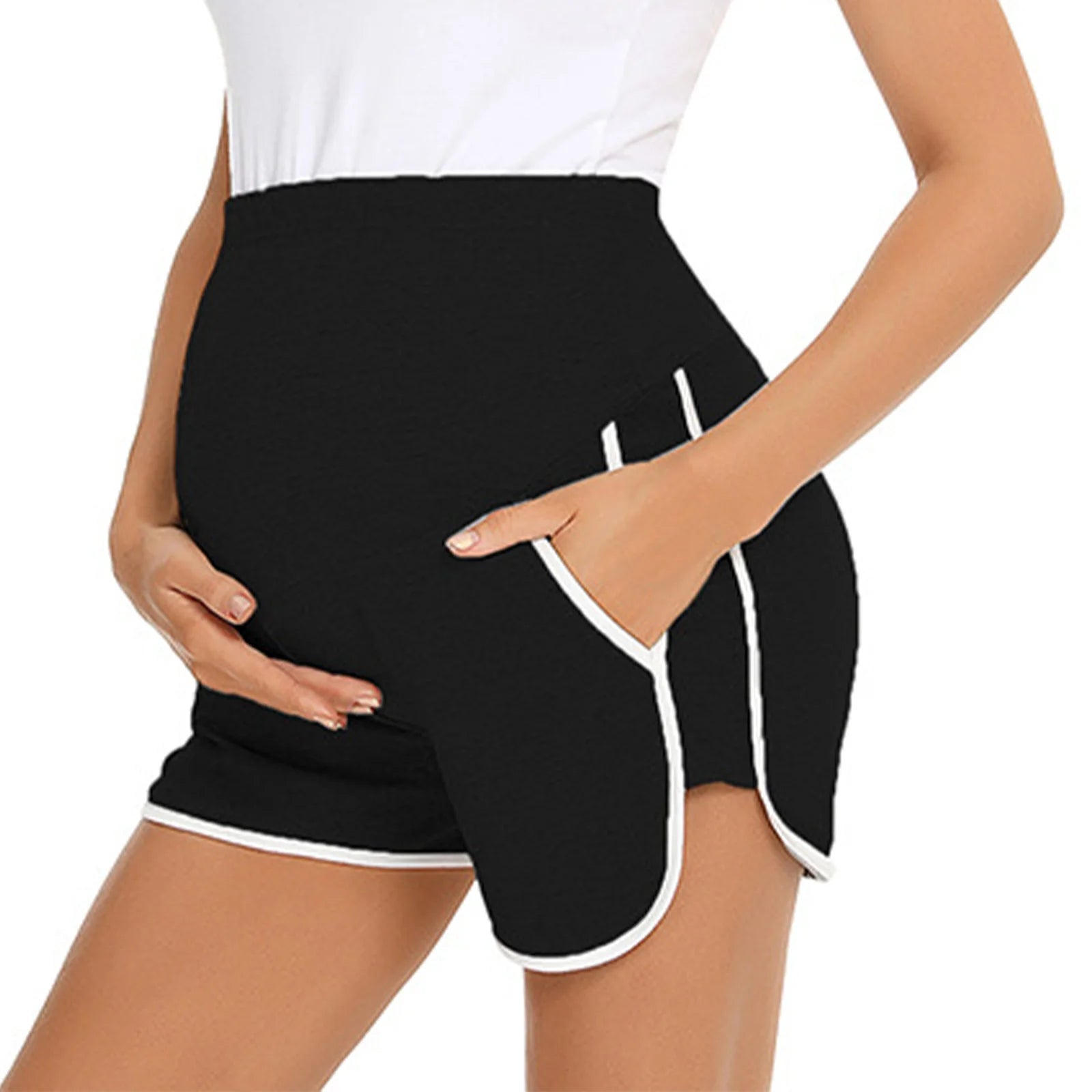 Maternity Shorts Pregnant Women Homewear Loungewear Yoga Shorts
