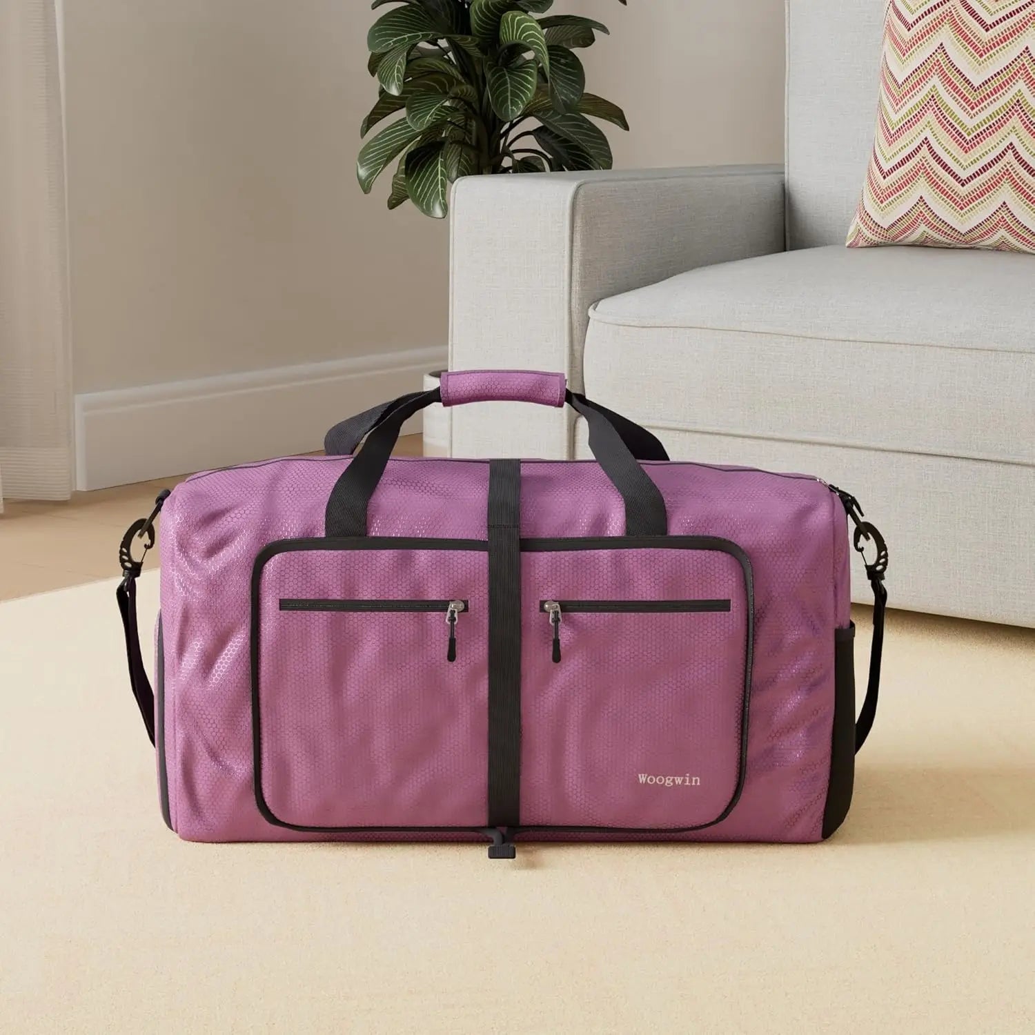 Large Foldable Waterproof Travel Duffel Bag for Beach, Pool, Sports, and Gym Use