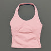 Impacts Halter Top Seamless Longline Strappy Gym Top Women Built-in Bra