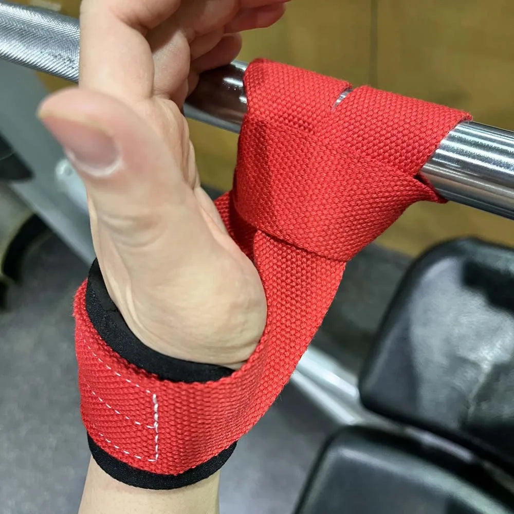 Gym Lifting Straps Barbell Deadlift Booster Belt Fitness Anti-slip Hand Wraps