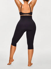 High Waisted Shaping Capri Legging Butt Lifter Tummy Thigh Control