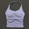 Impacts Halter Top Seamless Longline Strappy Gym Top Women Built-in Bra