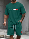 Men's Tracksuit 2 Piece O-neck Short Sleeve Shirt Shorts Set Men's Clothing
