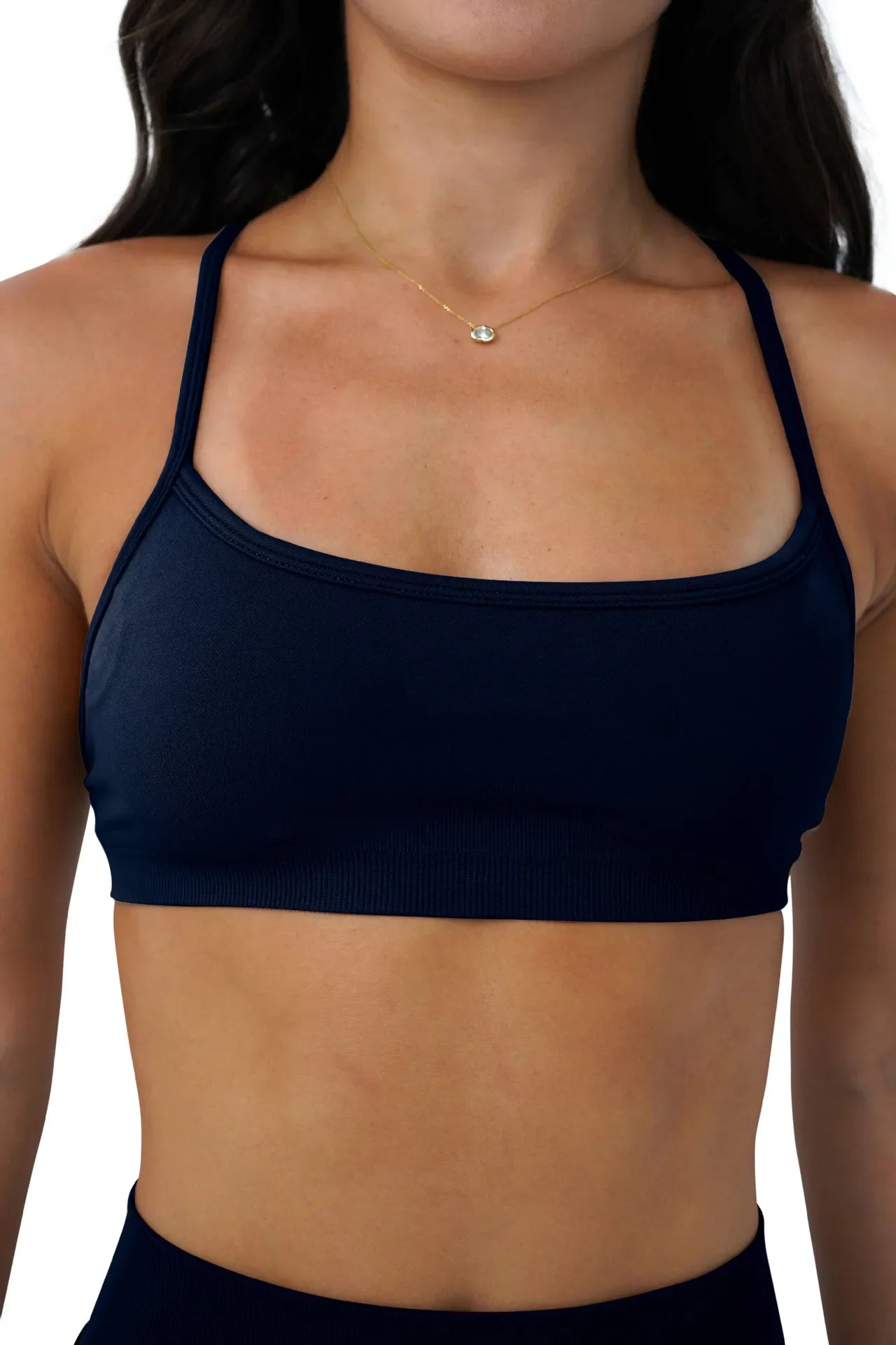Bra Seamless Yoga Top Women Fitness Article Gym Active Wear Back Cross