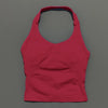 Impacts Halter Top Seamless Longline Strappy Gym Top Women Built-in Bra