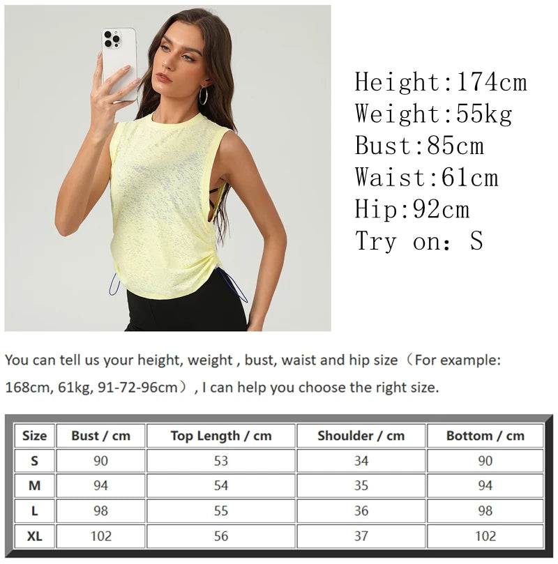 Gym Tank Top Woman Yoga Vest Mesh Sports Blouses Women Sportswear