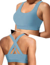 Sports Bra for Women, Criss Back Medium Support Workout Bras with Yoga Gym