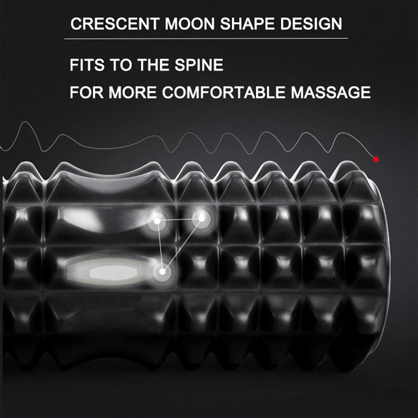 Crescent Solid foam axis 45*13cm yoga post ideal for fitness, yoga, Pilates