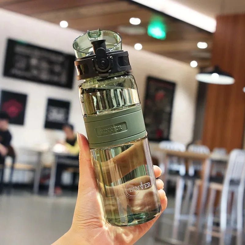 Sports Water Bottle Portable Leak-prof Plastic Cup Drinkware With Tea Filter