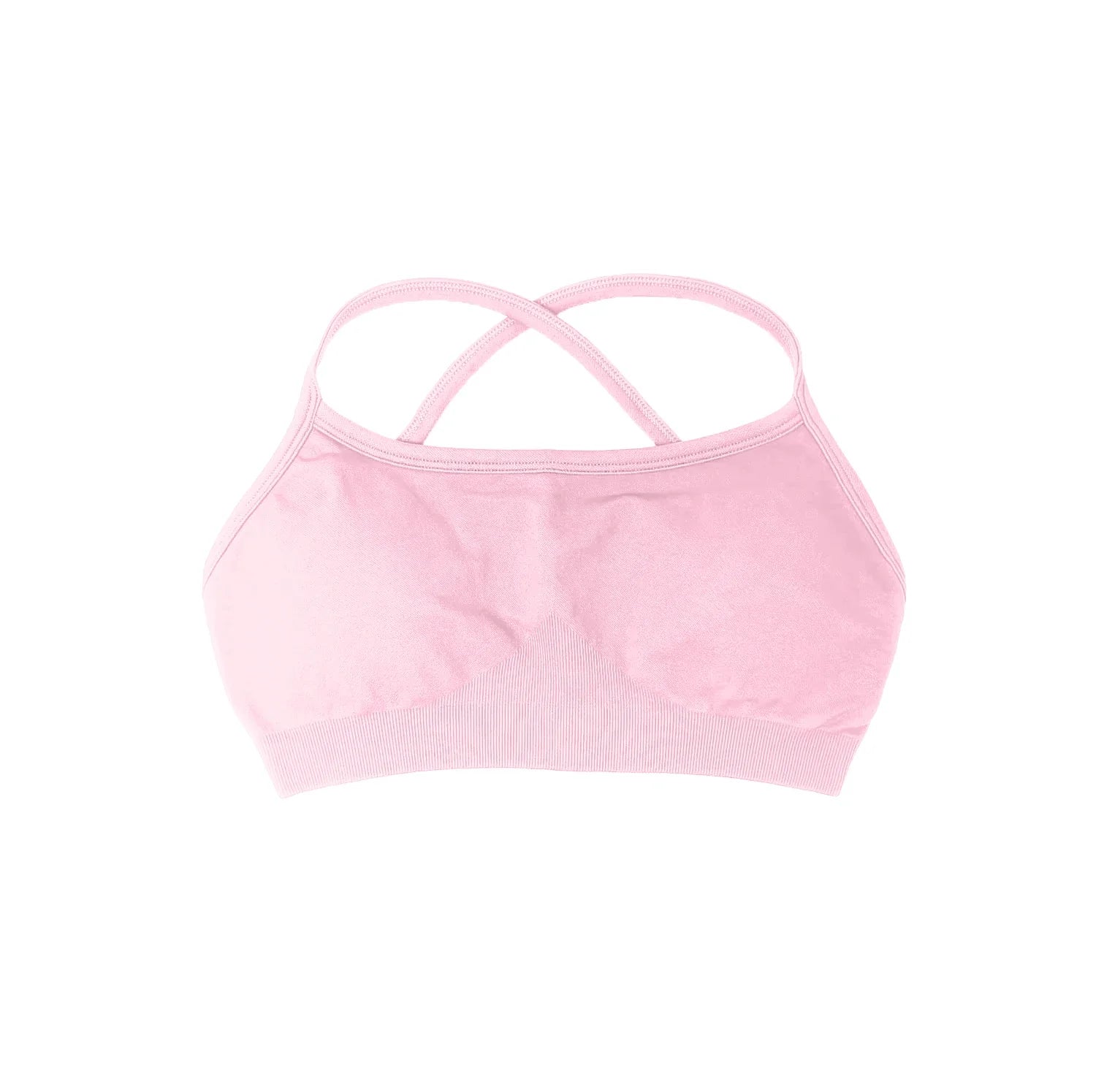 Bra Seamless Yoga Top Women Fitness Article Gym Active Wear Back Cross