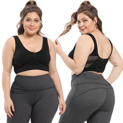 Women's Breathable Sports Vest Bra Sweat-absorbent Shockproof Pad Sports