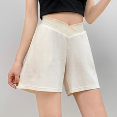 Summer Maternity Waffle Fashion Shorts Adjustable Belly Shorts Clothes