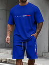 Men's Tracksuit 2 Piece O-neck Short Sleeve Shirt Shorts Set Men's Clothing