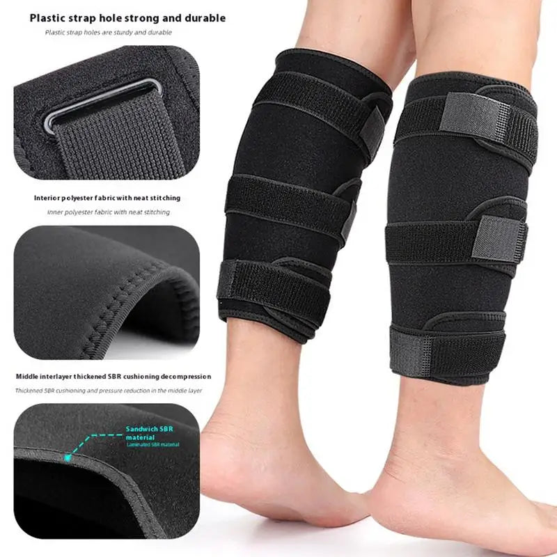 Adjustable Shin Wrap Unisex Calf Protector Brace Wrap Multi-Layer Material