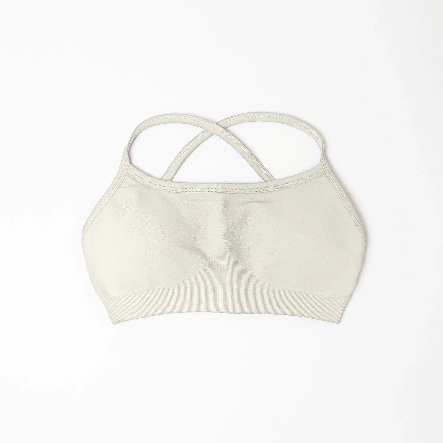 Bra Seamless Yoga Top Women Fitness Article Gym Active Wear Back Cross