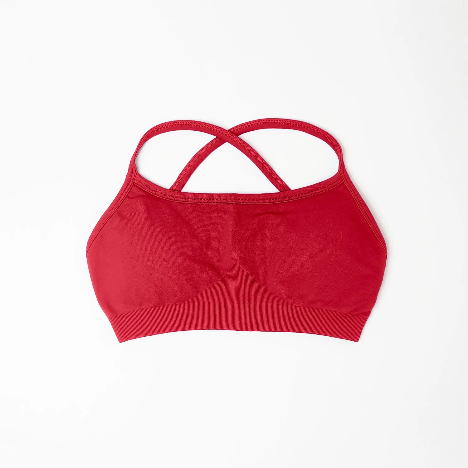 Bra Seamless Yoga Top Women Fitness Article Gym Active Wear Back Cross