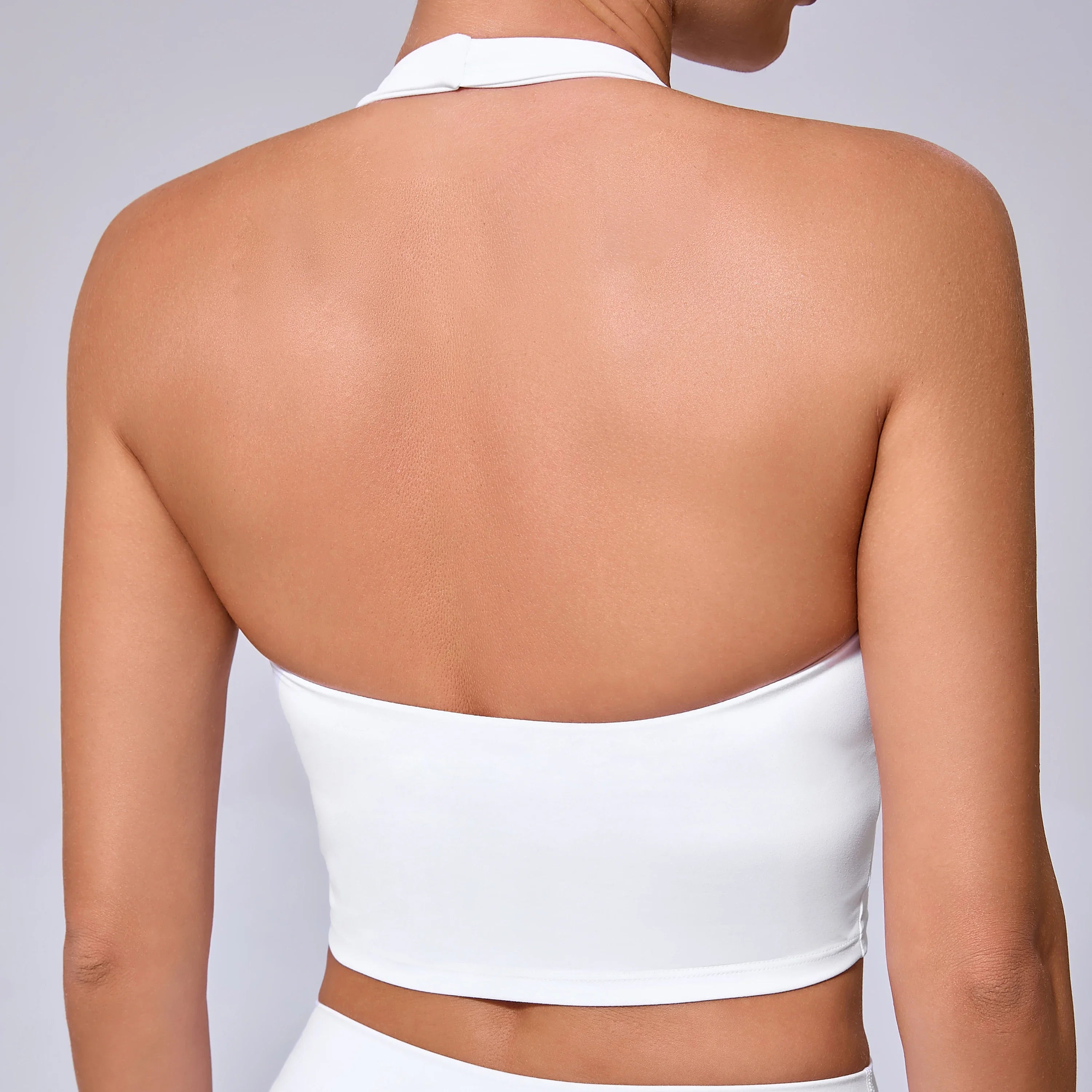 Ladies Sports Bra Sexy Hanging Neck High Support Impact Yoga Underwear