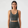 Sports Bra for Women Yoga Top Fixed Chest Pad Gym Vest Shock-proof Workout