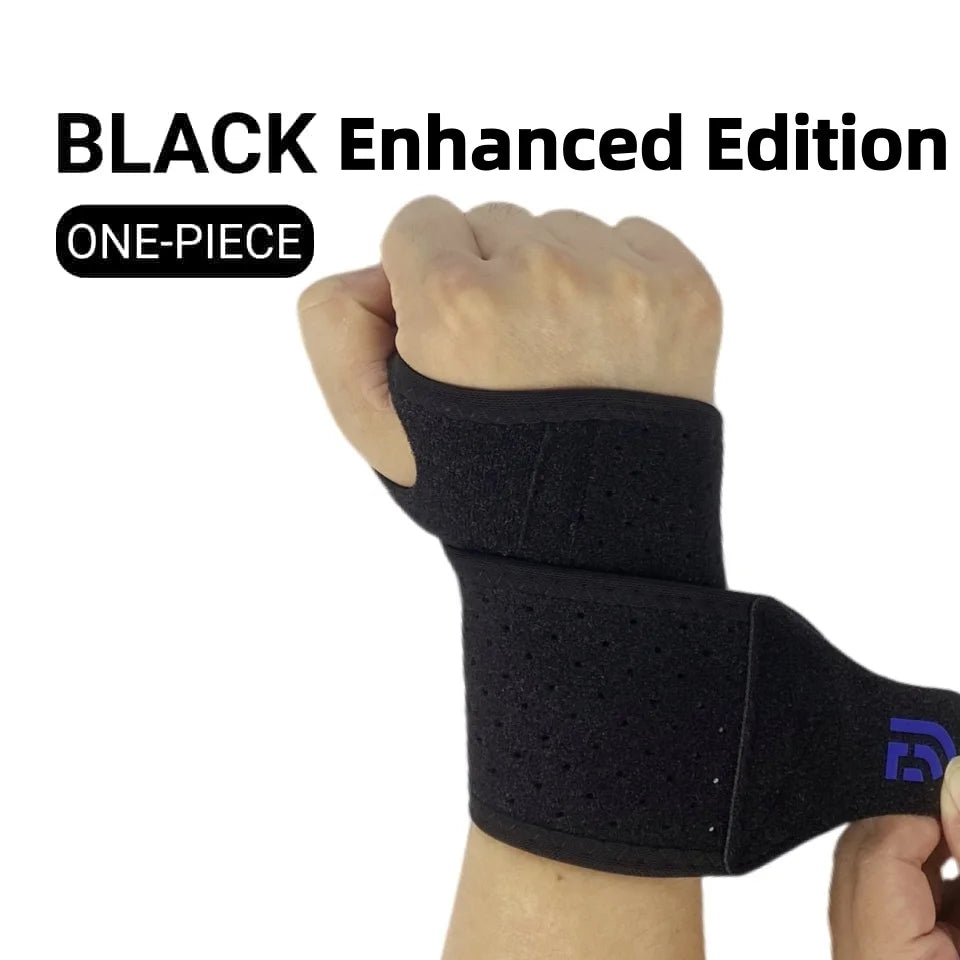 Breathable Wrist Support Brace for Gym/Work - Adjustable Compression