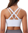 Sports Bra for Women Medium Support Criss Strappy Bras SeamlPadded Bras