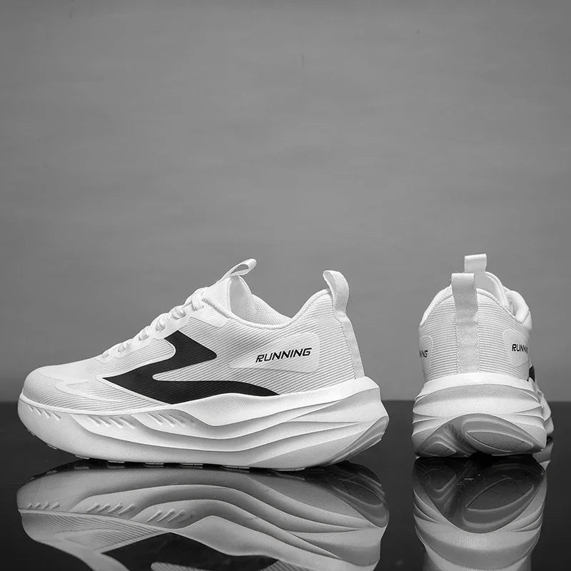 Men's Women Mesh Upper Breathable Running Shoes Soft Shock Absorbing
